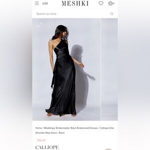 Meshki Calliope Dress - Black/XS